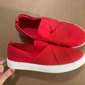Women red slip on sneaker size 8 rouge brand